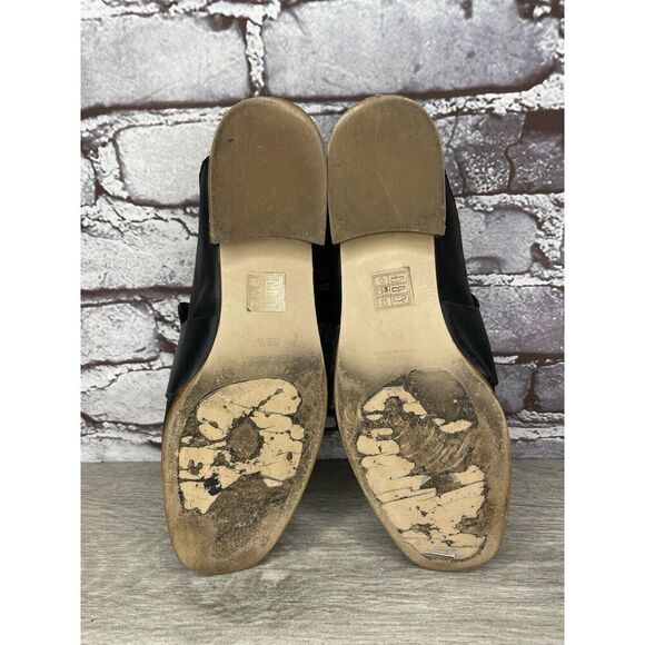 Free People At Ease Black Leather Loafer Slip On Classic Mules Women Sz 38.5EU/8 - Picture 8 of 16